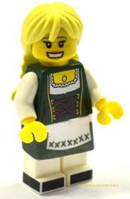 Minifigura 11. sorozat - Pereces lány (kieg.nélkül)