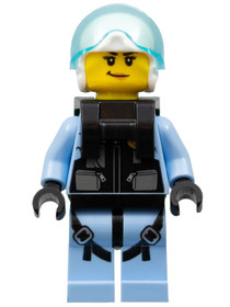 Sky Police - Jet Pilot, Female with Neck Bracket (for Parachute)