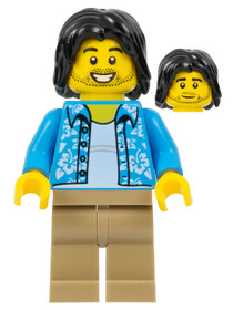 Tourist / Surfer - Dark Azure Hawaiian Shirt
