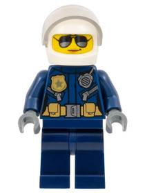 Police - City Motorcyclist Female, Silver Sunglasses, Trans-Clear Visor