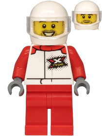Helicopter Pilot - White Jacket with 'XTREME' Logo, Red Legs, White Helmet