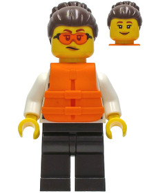 Police - Officer Gracie Goodhart, Dark Blue Vest, Orange Life Jacket