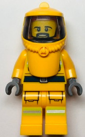 Fire - Reflective Stripes, Bright Light Orange Suit and Hood Hazard with Trans-Black Face Shield, Be
