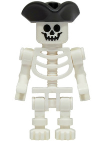 Stuntz Skeleton - Black Pirate Triangle Hat