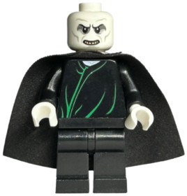 Voldemort Nagyúr - Fehér fej, Fekete köpeny, Zöld vonalak
