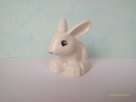 Fehér DUPLO Nyuszi Fekete Szemmel
