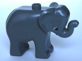 Sötét kékes-szürke Baby elefant