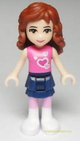 Olivia minifigura, rózsaszín felsőben