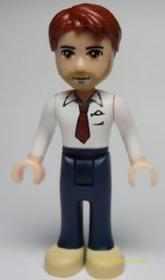 Friends Peter minifigura, s.kék nadrág, fehér felső