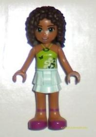 Friends Andrea minifigura lime színű felsőben