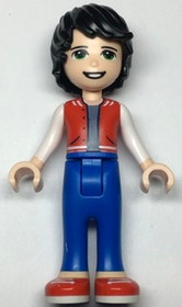 Friends Jackson, Red Shoes, Blue Trousers, Red Vest, Sand Blue Undershirt, White Sleeves