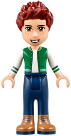 Friends Daniel - Brown Boots, Dark Blue Jeans, White and Green Top