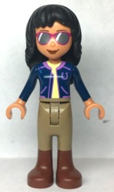 Friends Savannah - Dark Blue Jacket, Dark Tan Riding Pants, Reddish Brown Boots