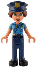 Friends Isabella (Nougat) - Dark Azure Uniform, Dark Blue Trousers, Dark Blue Police Hat