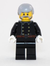 Fire - Jacket with 8 Buttons, Light Bluish Gray Male Hair