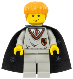 Ron Weasley - Griffendél öltözet, Fekete köpeny csillagokkal