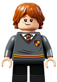 Ron Weasley - Griffendéles pulóver címerrel, Fekete nadrág