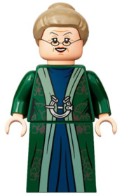 Minerva McGalagony Professzor - Sötétzöld köntös, Barna haj