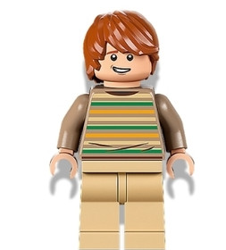 Ron Weasley - Csíkos pulóver, Barna nadrág 