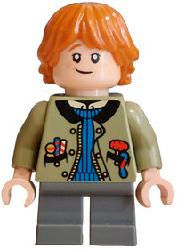 Ron Weasley - Olive Green Jacket, Blue Sweater