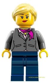 Tudományoskutatónő Minifigura 009, magenta sál