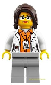 Tudományoskutatónő Minifigura 011, fehér munkaruha