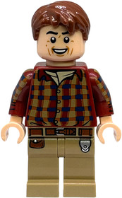Dr. Alan Grant - Dark Red Shirt