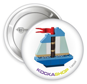 Kockashop kitűző 1.sorozat - Vitorlás