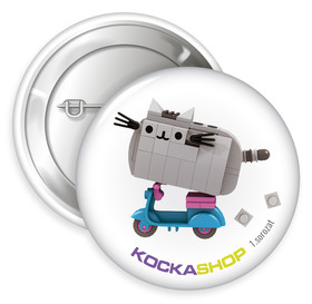 Kockashop kitűző 1.sorozat - Pusheen