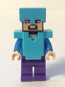 Steve Azúrkék Páncélban (Minecraft)