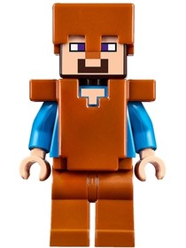 Steve - Sötétnarancs Sisakkal, Páncéllal és Lábakkal