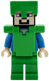 Steve - Bright Green Legs, Helmet, and Armor