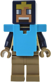 Hero - Tan Torso, Dark Tan Legs, Medium Azure Armor