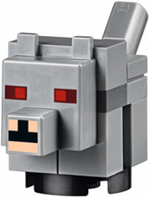 Világos Kékesszürke Minecraft Farkas Bébi
