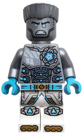 Zane - Dragons Rising, Flat Silver Torso, Angry