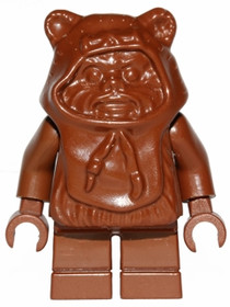 Ewok minifigura barna kapucnival