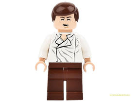 Han Solo minifigura fehér felsőben