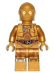 C-3PO - Nyomtatott lábakkal 