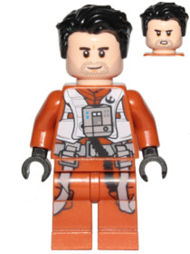 Poe Dameron (pilóta ruha, balra fésült haj)