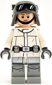 Imperial AT-ST Driver, Hoth (Helmet with Molded Goggles, White Jacket)