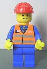 Orange Vest with Safety Stripes