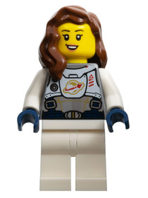 Astronaut - Female, Flat Silver Spacesuit with Harness and White Panel with Classic Space Logo, Redd
