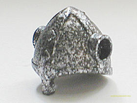 Fekete-Ezüst Viking Sisak