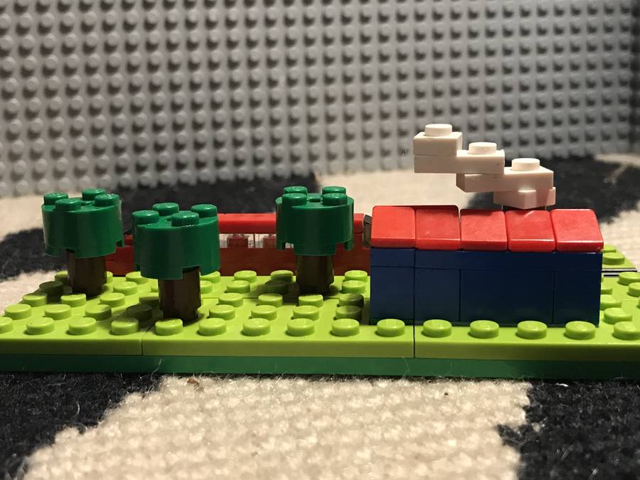 Microscale falusi vonatállomás