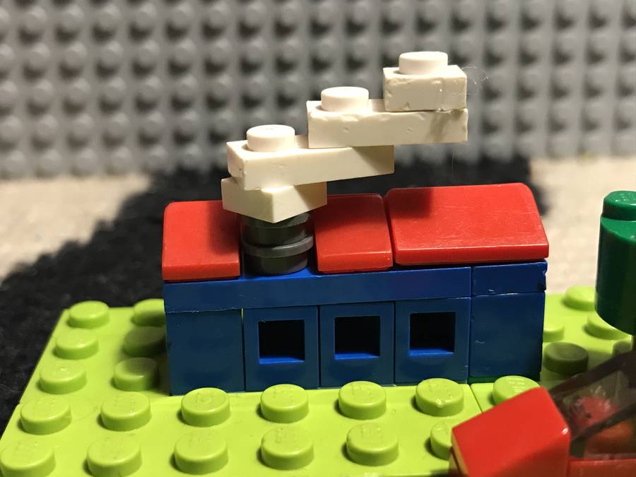 Microscale falusi vonatállomás