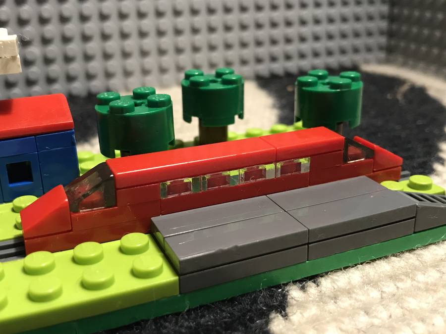 Microscale falusi vonatállomás