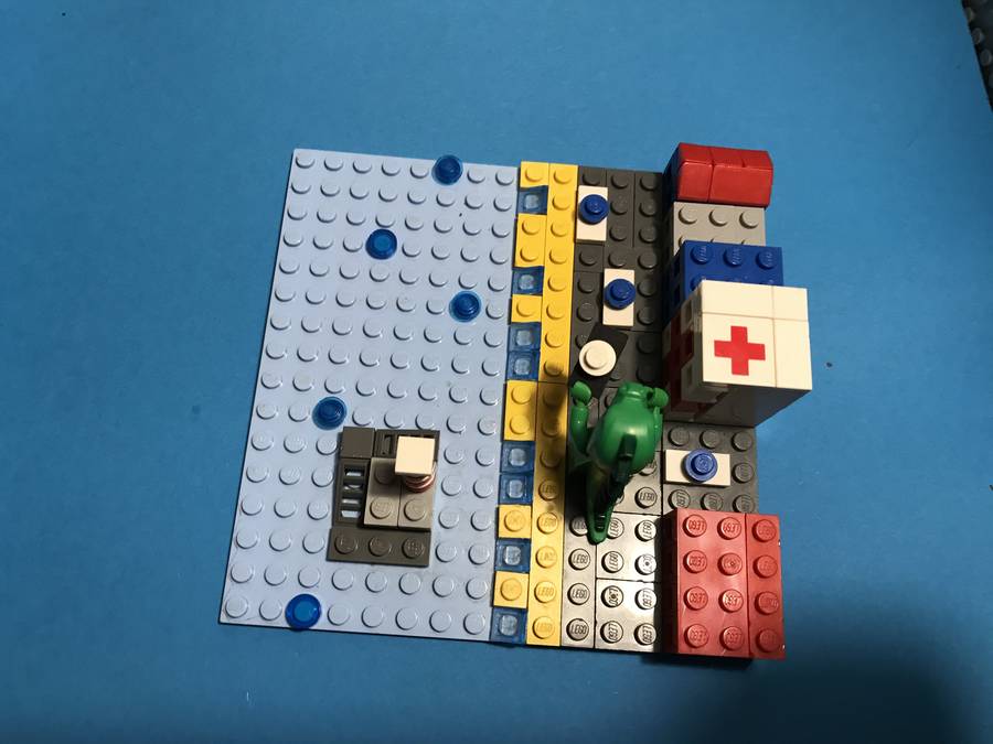 legodzlla támadása lego city ellen