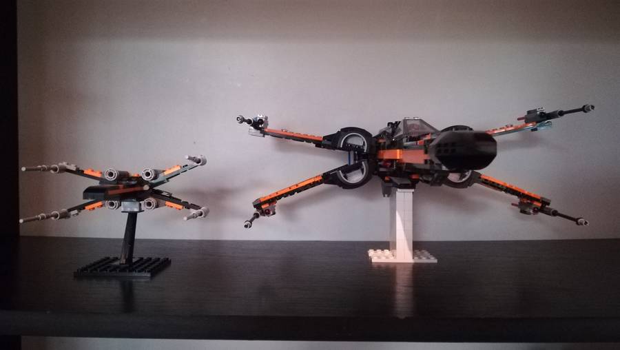 75102 Poe's X-Wing Fighter lekicsinyített változata