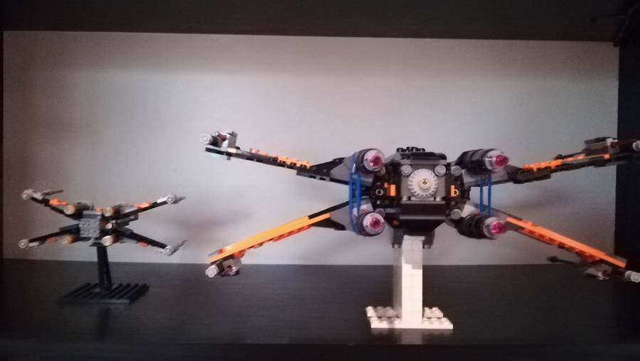 75102 Poe's X-Wing Fighter lekicsinyített változata
