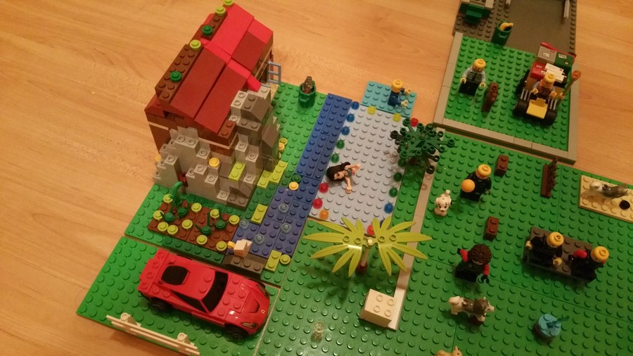 LEGO figurák vidám reggelei